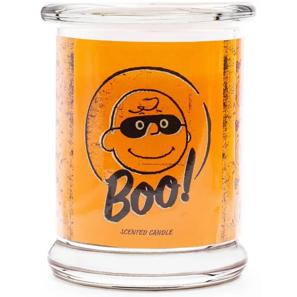 Candela profumata in vetro Peanuts 250 g - Halloween Boo