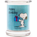 Candela profumata in vetro Peanuts 250 g - Happy Birthday
