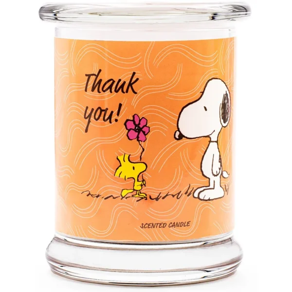 Candela profumata in vetro Peanuts 250 g - Thank You