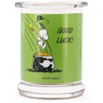 Peanuts Snoopy candela profumata in vetro 250 g - Good Luck!