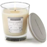 Naturale candela profumata con olii essenziali Candle-lite Essential Elements - Smoked Amber Slate